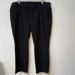 Chaps Black Pants Ladies Plus Size 20W Pockets business casual office